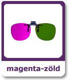 magenta zöld 3d szemüveg