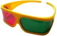  3D szemüveg magenta-zöld Sárga ház